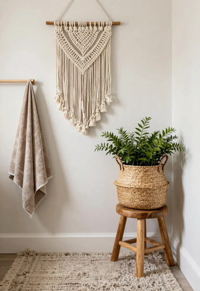 14 Beach House Bathroom Ideas Inspired by Coastal Living 15 14 Beach House Bathroom Ideas Inspired by Coastal Living 5. Bohemian Textures for a Cozy Vibe 0