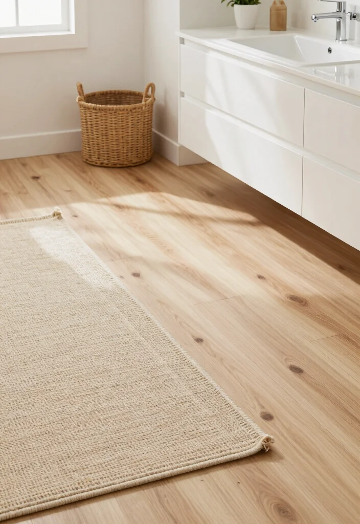 14 Beachy Bathroom Ideas with Breezy Coastal Vibes 41 14 Beachy Bathroom Ideas with Breezy Coastal Vibes 11. Lighter Natural Flooring 0