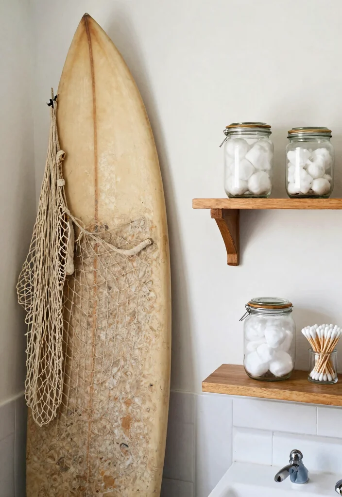 14 Beachy Bathroom Ideas with Breezy Coastal Vibes 28 14 Beachy Bathroom Ideas with Breezy Coastal Vibes 8. Vintage Beach Decor 0