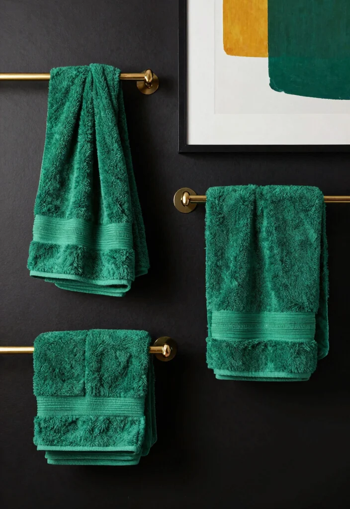 14 Black and Gold Bathroom Ideas for a Luxe Statement 14. Refreshing Color Accents 0