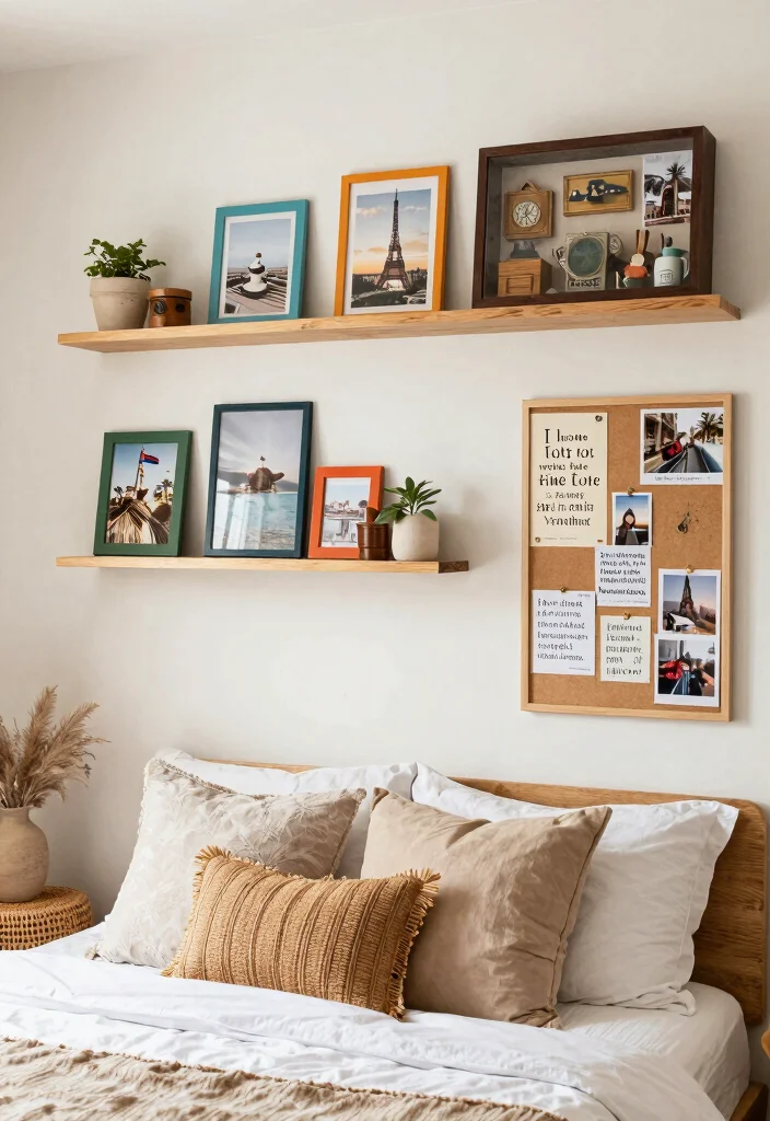 14 Boho Master Bedroom Ideas with Texture and Warmth 9. Personal Touches and Mementos 0