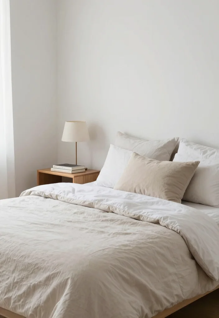 14 Cozy Aesthetic Bedroom Ideas with Soft Layers 11. Minimalist Approach 0