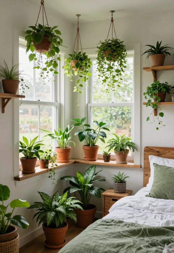 14 Cozy Bedroom Ideas for a Warm Inviting Space 10. Plants and Greenery 0