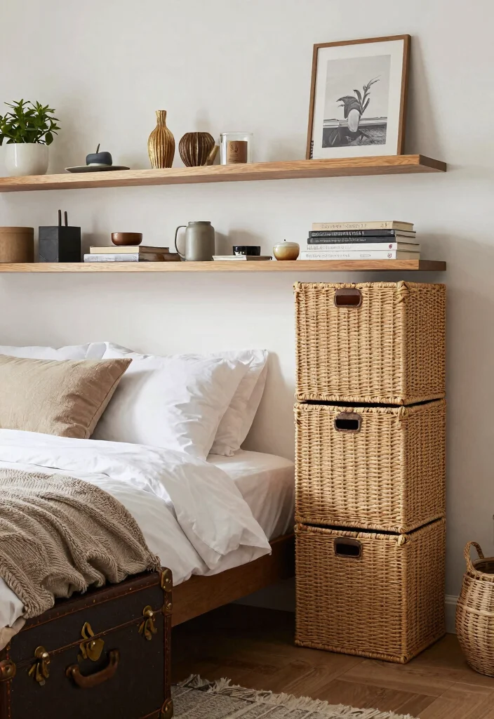 14 Cozy Bedroom Ideas for a Warm Inviting Space 11. Functional Storage Solutions 0