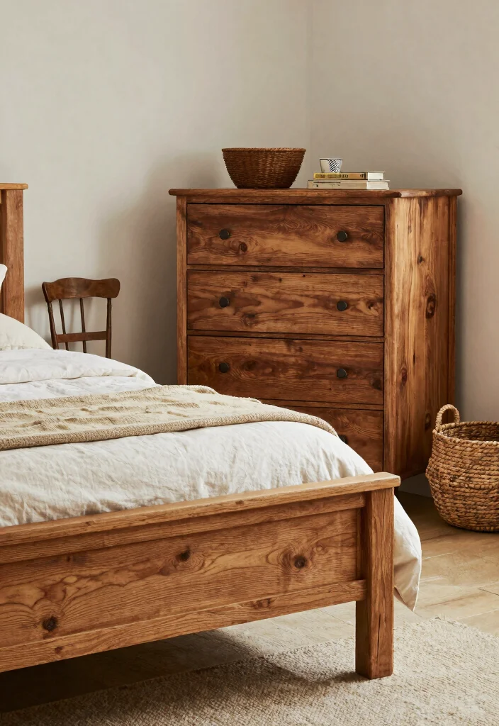 14 Cozy Bedroom Ideas for a Warm Inviting Space 12. Rustic Furniture 0