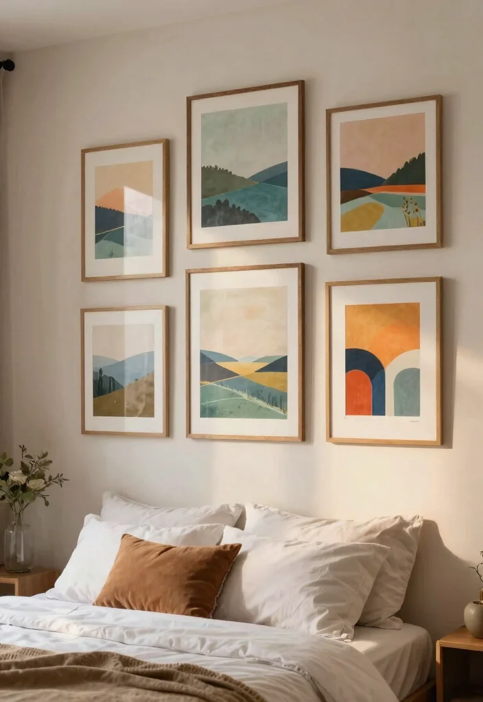 14 Cozy Bedroom Ideas for a Warm Inviting Space 13. Cozy Artwork 0