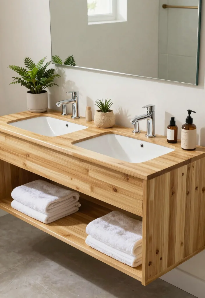 14 Double Bathroom Vanity Ideas for Shared Daily Routines 13. Eco Friendly Options with Sustainable Materials 0