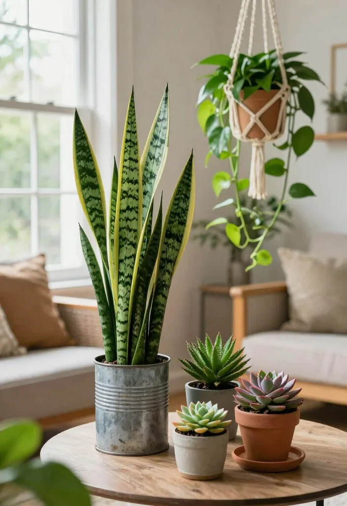 14 Home Living Room Decor Ideas for Everyday Style 3. Indoor Plants for Natural Beauty 0