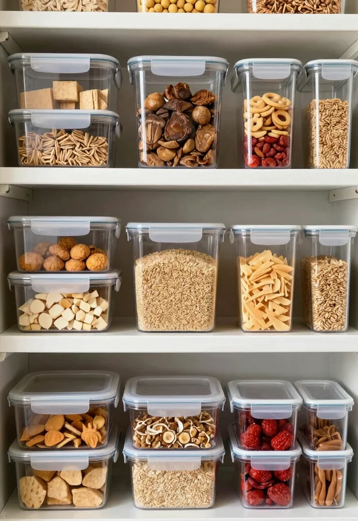 14 Kitchen Space Saving Ideas That Actually Work 10. Use Clear Containers 0