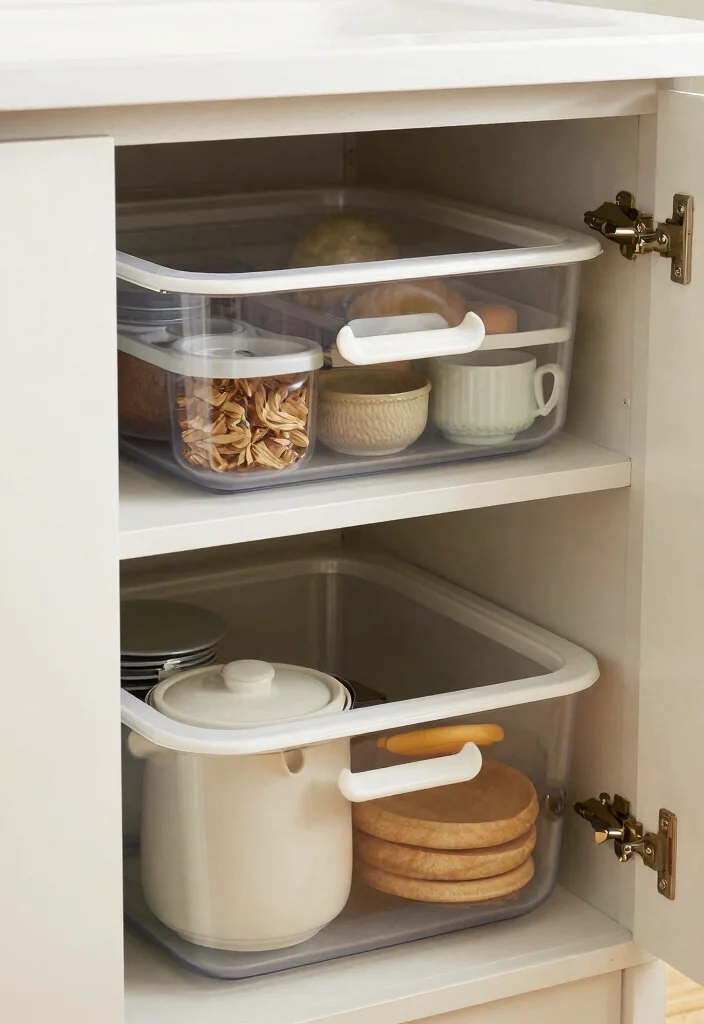 14 Kitchen Space Saving Ideas That Actually Work 6. Under Shelf Storage 0