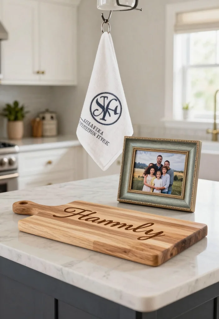 14 Large Kitchen Island Decor Ideas for a Styled Look 11. Personalized Decor Items 0