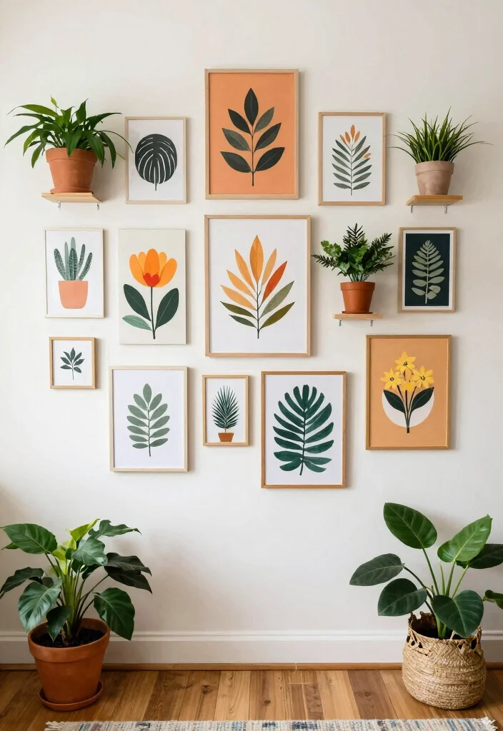 14 Living Room Focal Wall Ideas That Draw Attention 14. Seasonal Swap Wall 0