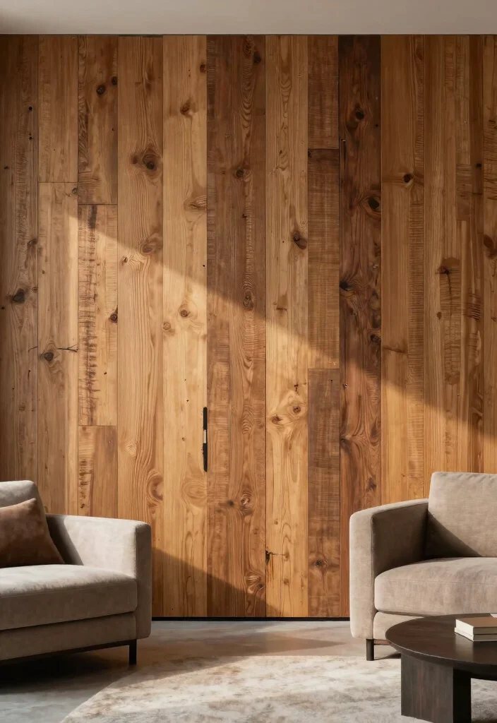 14 Living Room Focal Wall Ideas That Draw Attention 3. Textured Panels 0