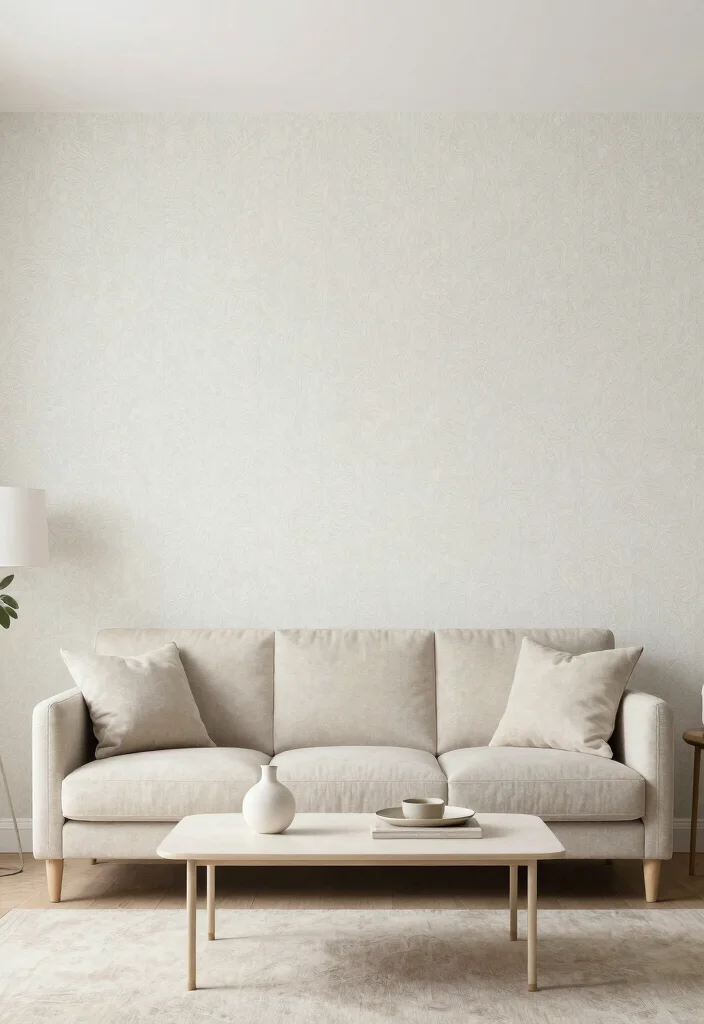 14 Living Room Wallpaper Ideas That Make a Statement 8. Minimalist Patterns 0