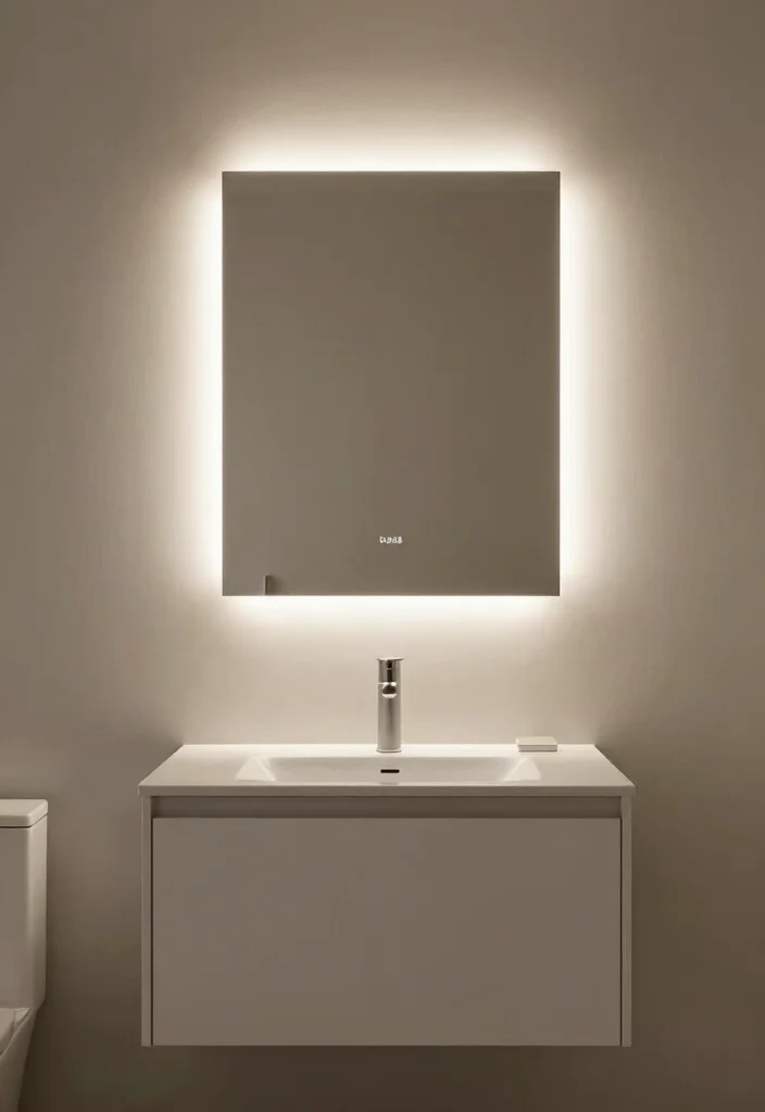 14 Modern Bathroom Mirror Ideas for a Sleek Finish 14. Minimalist Mirrors with LED Integration 0