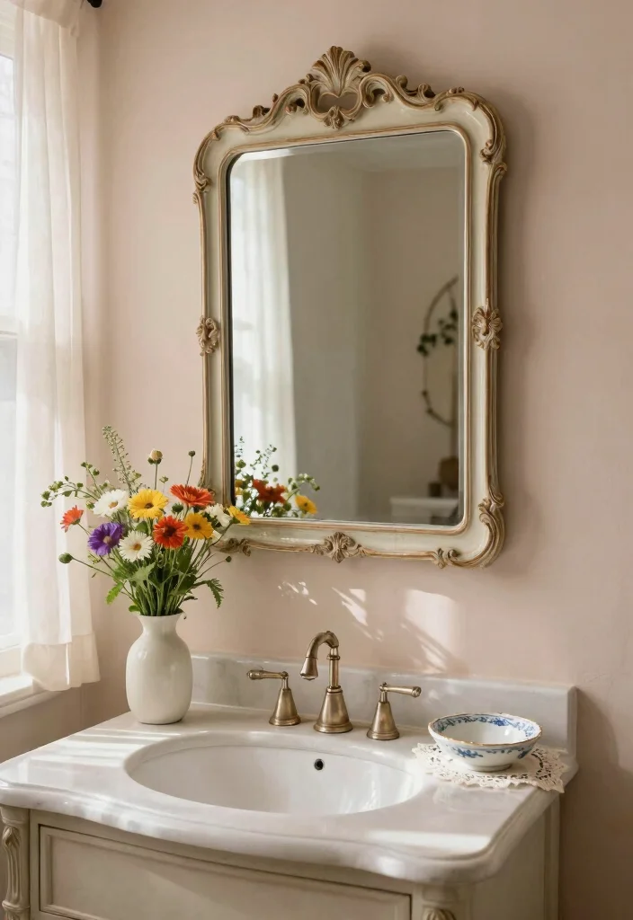 14 Modern Bathroom Mirror Ideas for a Sleek Finish 3. Vintage Inspired Rectangular Mirrors 0