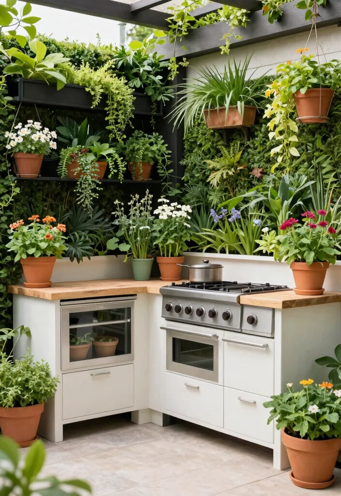 14 Pool and Outdoor Kitchen Ideas for Entertaining 12. Elegant Greenery Integrations 0