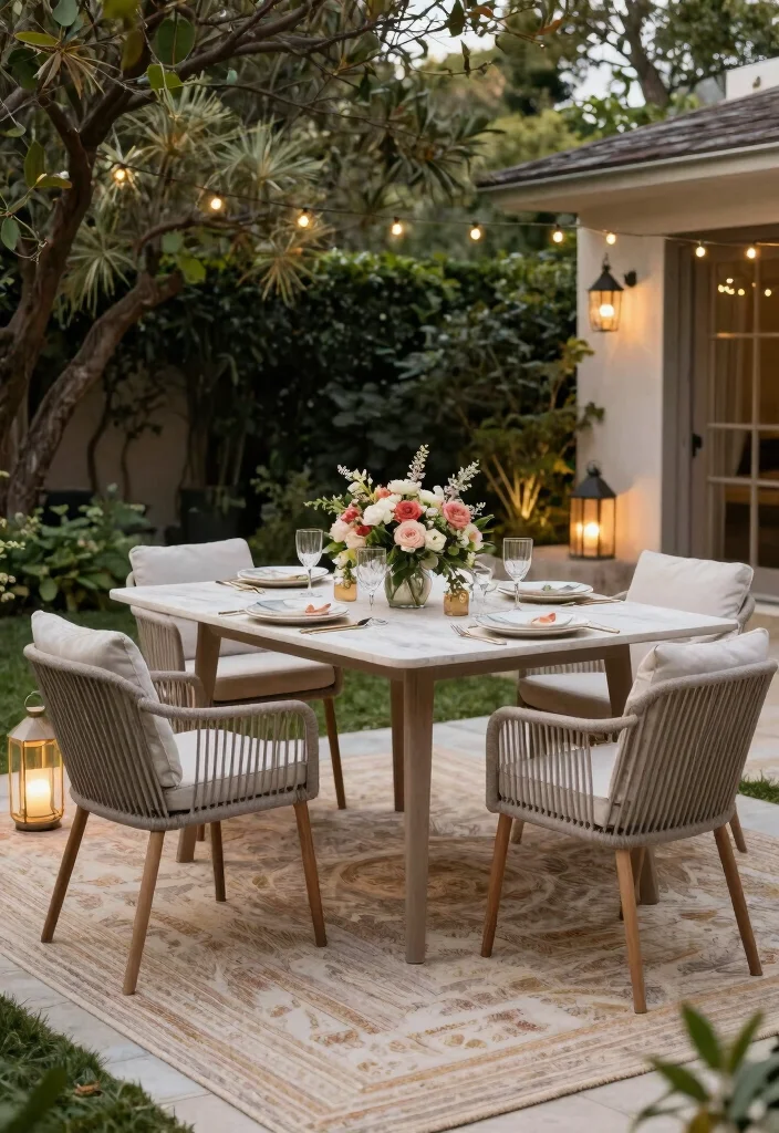 14 Pool and Outdoor Kitchen Ideas for Entertaining 5. Stylish Outdoor Dining Setups 0