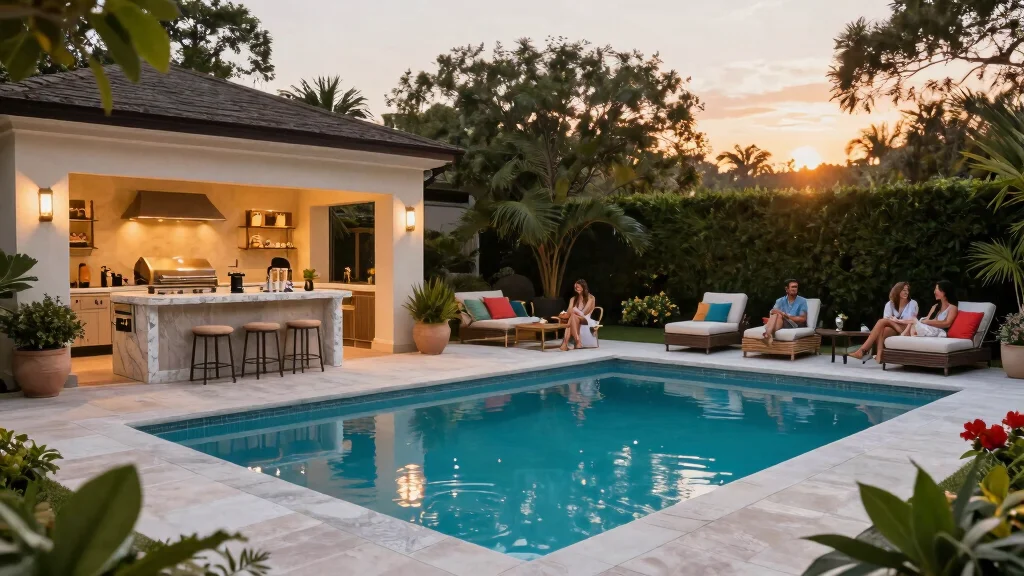 14 Pool and Outdoor Kitchen Ideas for Entertaining