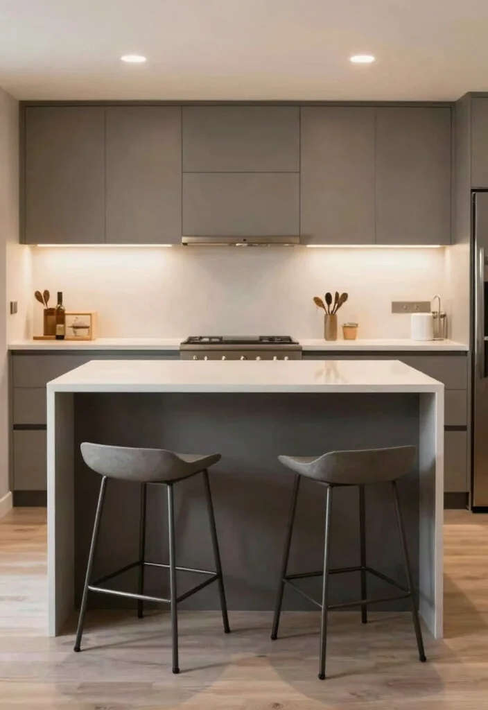 14 Small Modern Kitchen Ideas That Feel Open 41 14 Small Modern Kitchen Ideas That Feel Open 11. Go for a Compact Kitchen Island 0