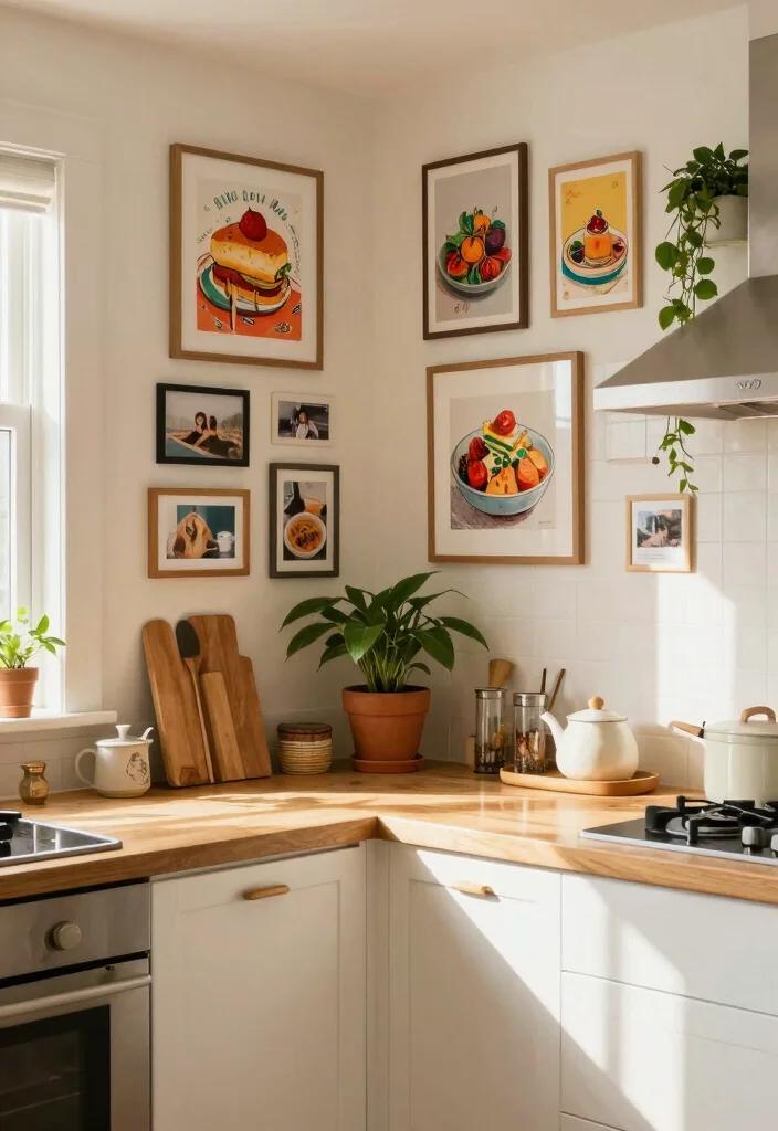 14 U Shaped Kitchen Ideas for Efficient Workflow 54 14 U Shaped Kitchen Ideas for Efficient Workflow 14. Personalize with Artwork 0