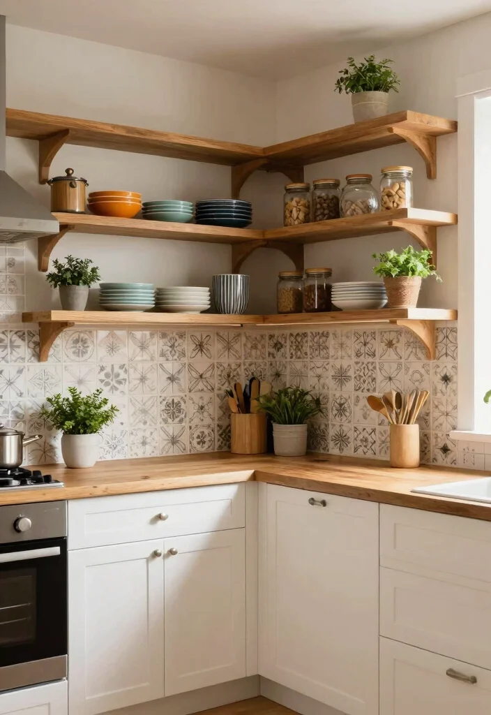 14 U Shaped Kitchen Ideas for Efficient Workflow 24 14 U Shaped Kitchen Ideas for Efficient Workflow 4. Incorporate Open Shelving 0