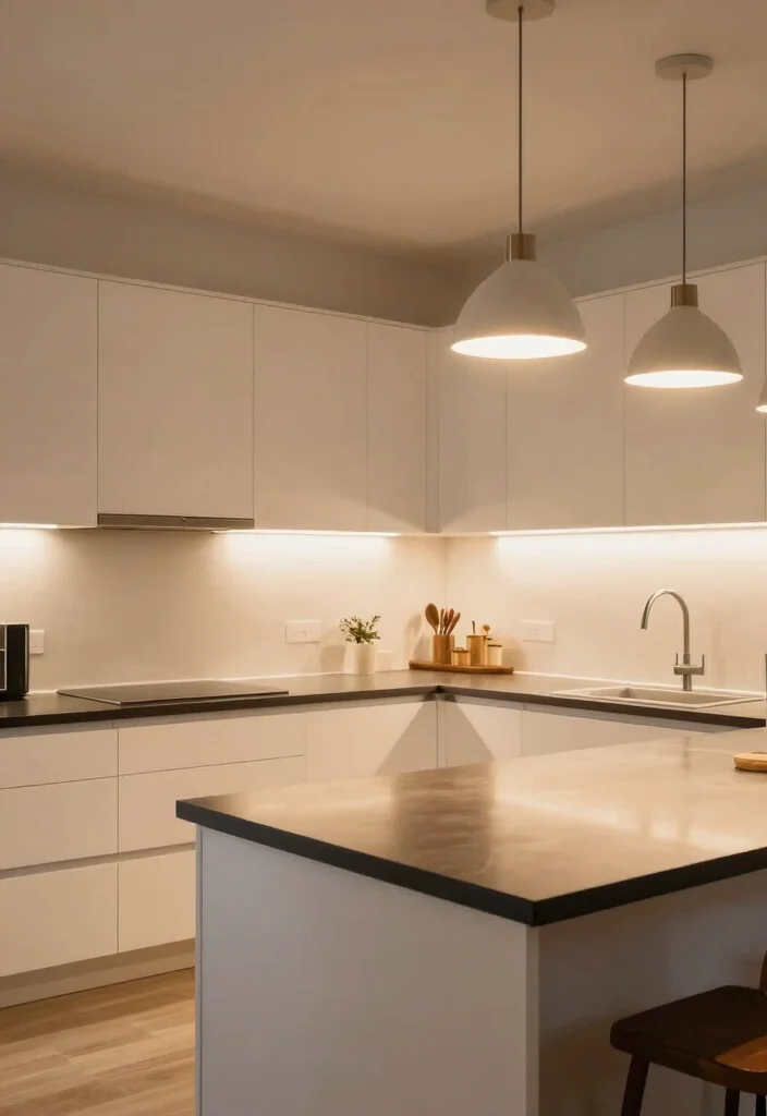 14 U Shaped Kitchen Ideas for Efficient Workflow 48 14 U Shaped Kitchen Ideas for Efficient Workflow 8. Choose the Right Lighting 0