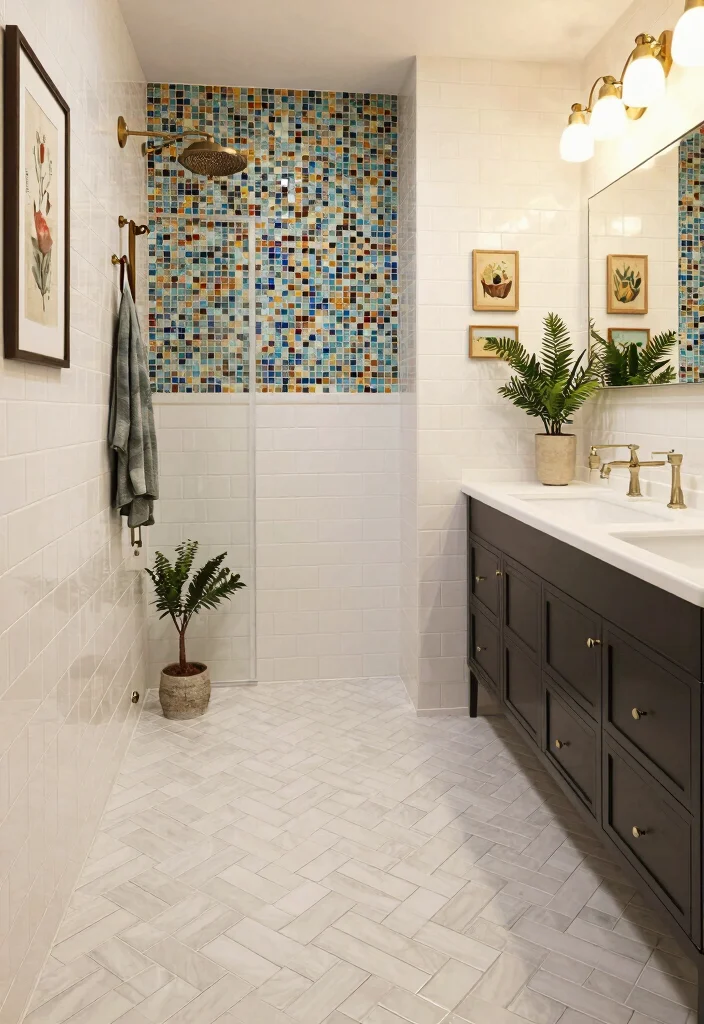 15 Jack and Jill Bathroom Layout Ideas with Smart Floor Plans 14 15 Jack and Jill Bathroom Layout Ideas with Smart Floor Plans 4. Creative Tile Layouts 0