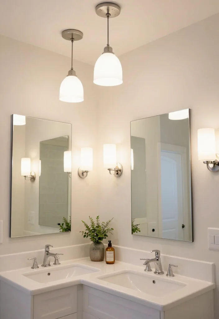 15 Jack and Jill Bathroom Layout Ideas with Smart Floor Plans 15 15 Jack and Jill Bathroom Layout Ideas with Smart Floor Plans 5. Functional Lighting Options 0